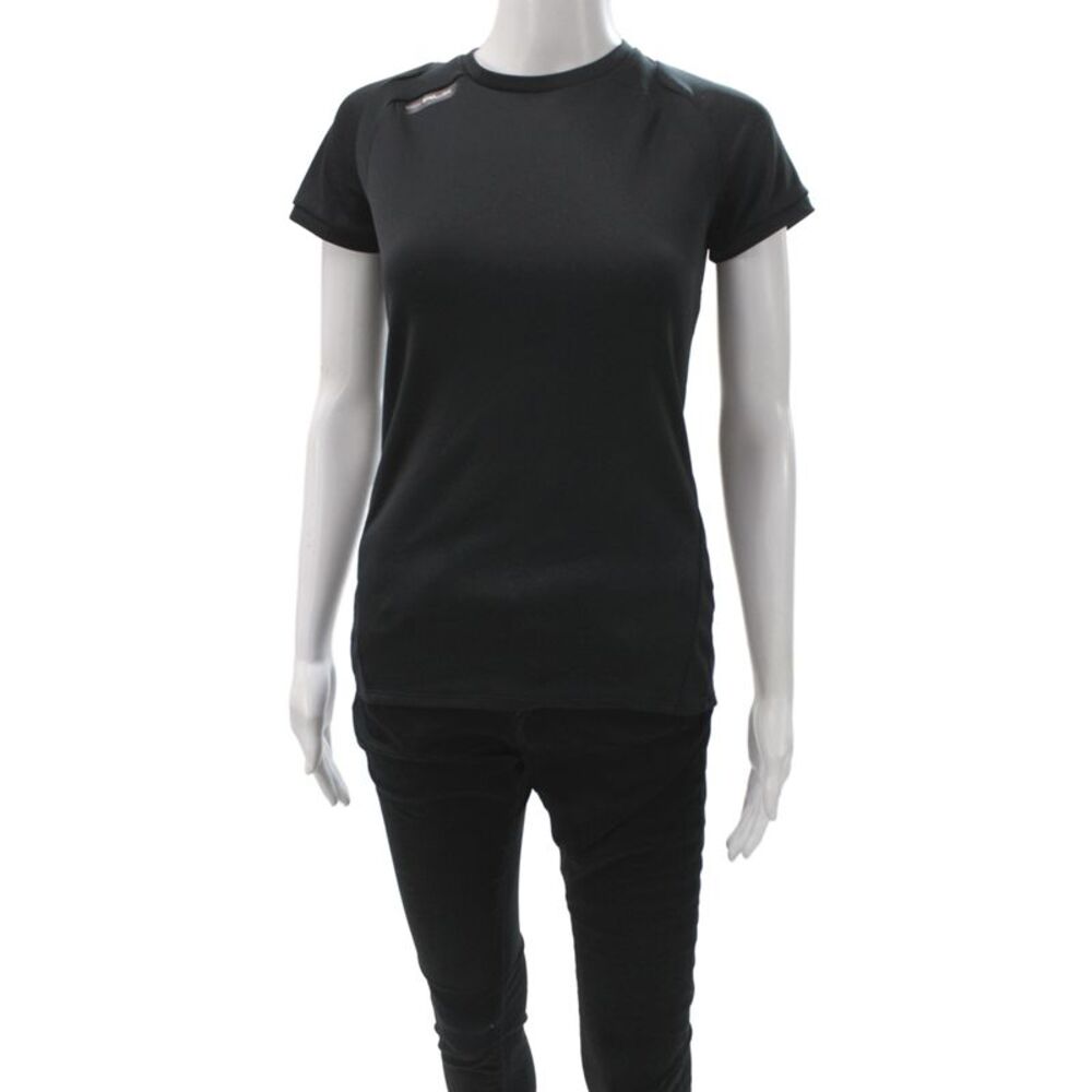 RLX Ralph Lauren Womens Jersey T-Shirt Black Short Sleeve Size S